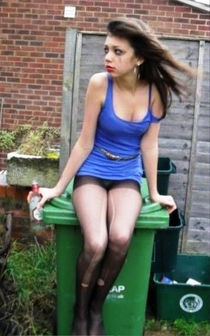 She would be naked, and